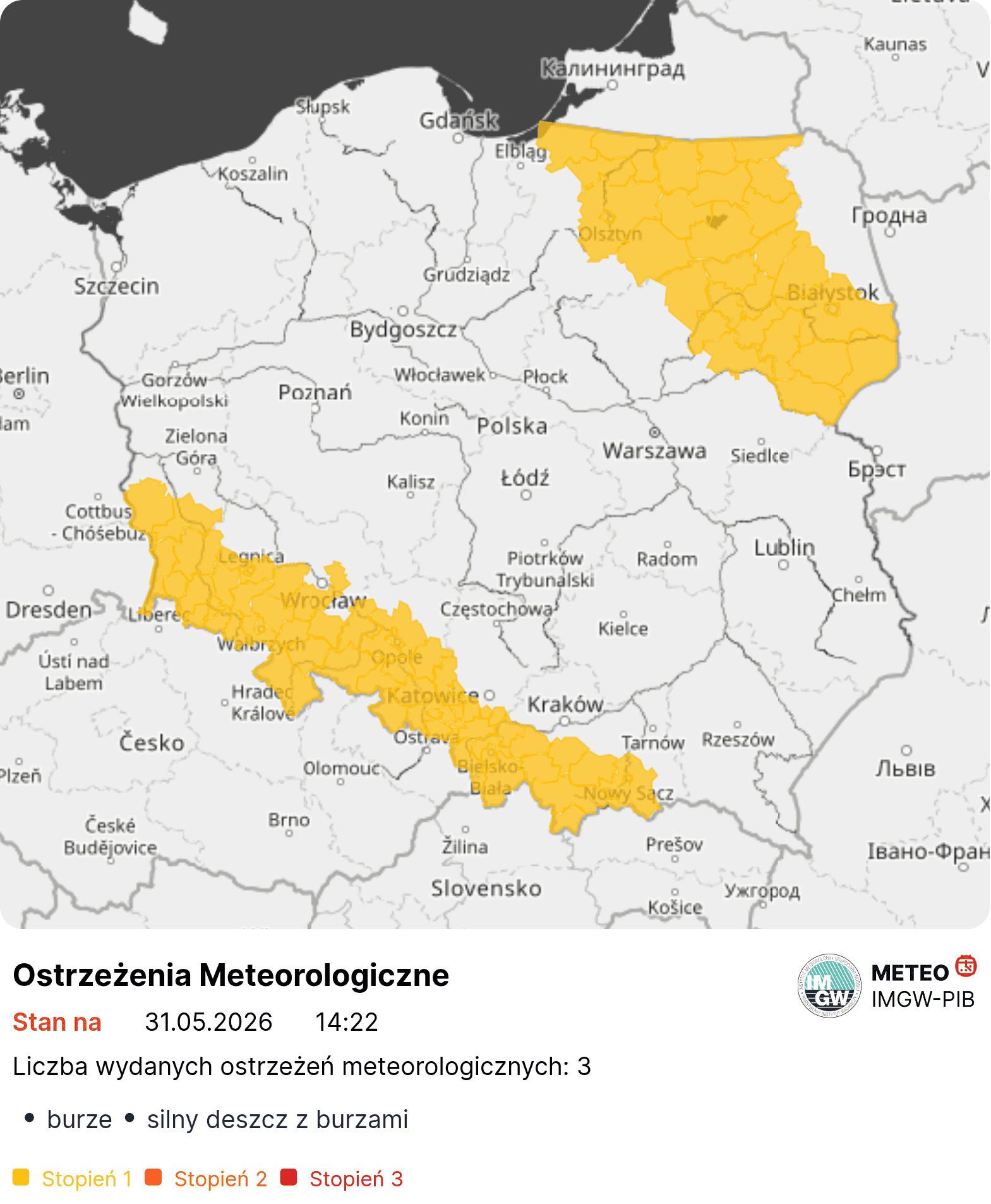Załamanie pogody w Polsce. Nadciąga ochłodzenie, ulewy i burze