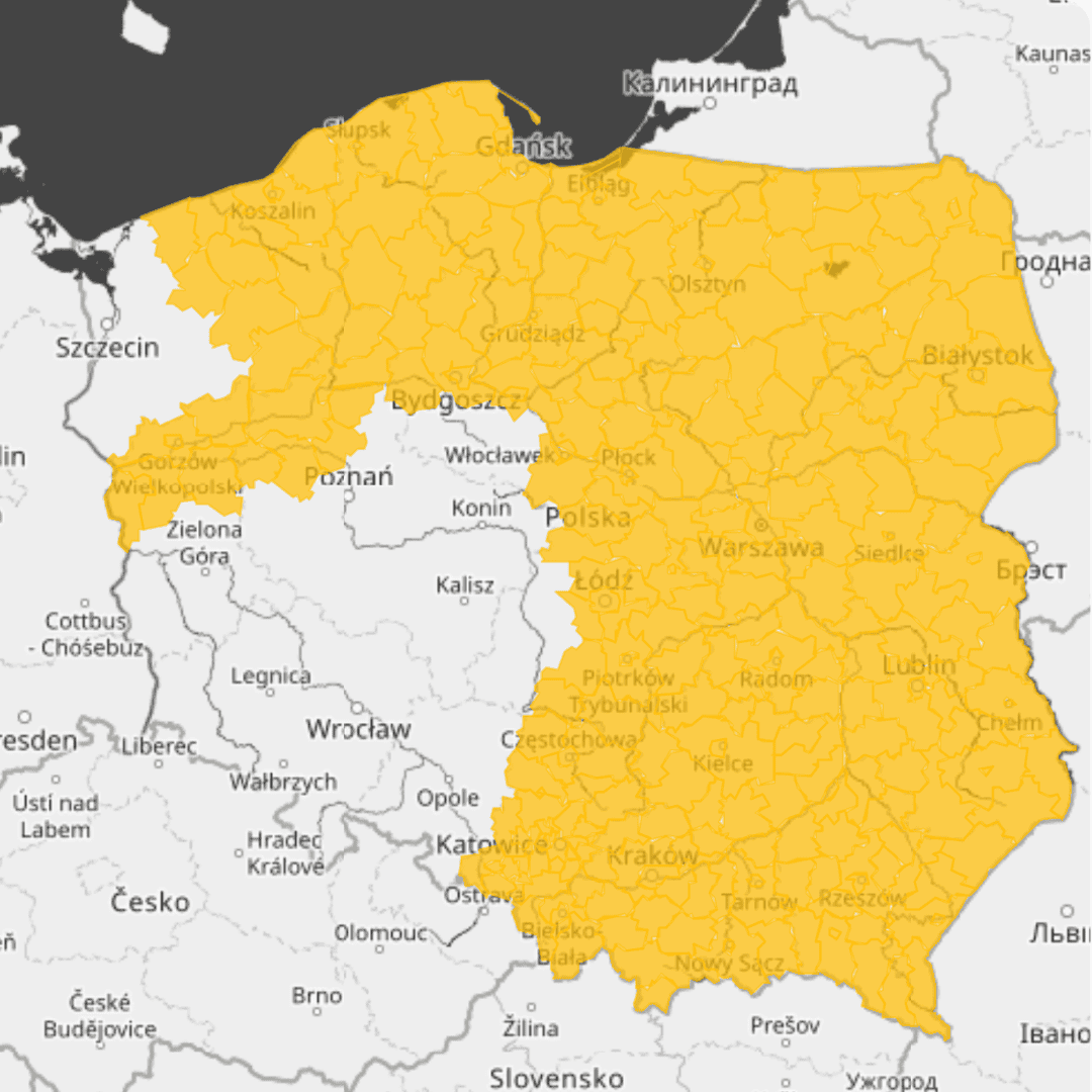 IMGW wydał ostrzeżenia. Burze, wichury i deszczowa pogoda w wielu regionach Polski