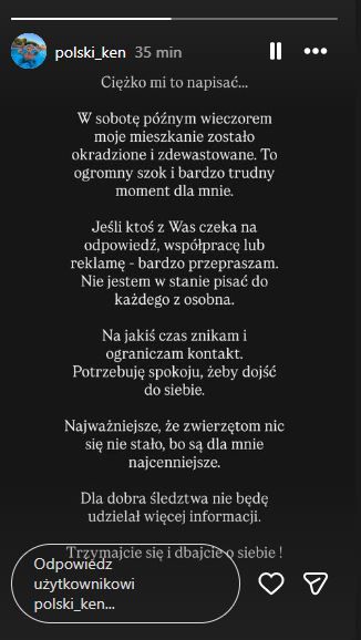 Mieszkanie polskiej gwiazdy zdewastowane i okradzione. Kulisy sprawy porażają