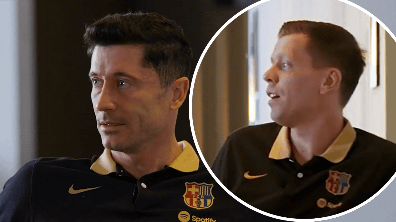 Robert Lewandowski i Wojciech Szczęsny