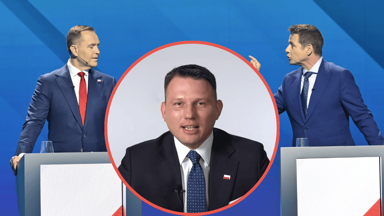 Sławomir Mentzen, Karol Nawrocki i Rafał Trzaskowski