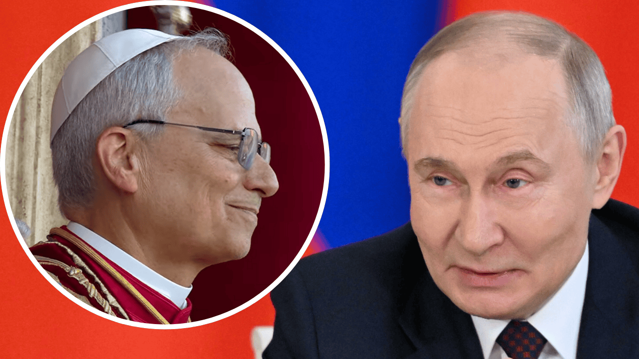 Władimir Putin i papież Leon XIV