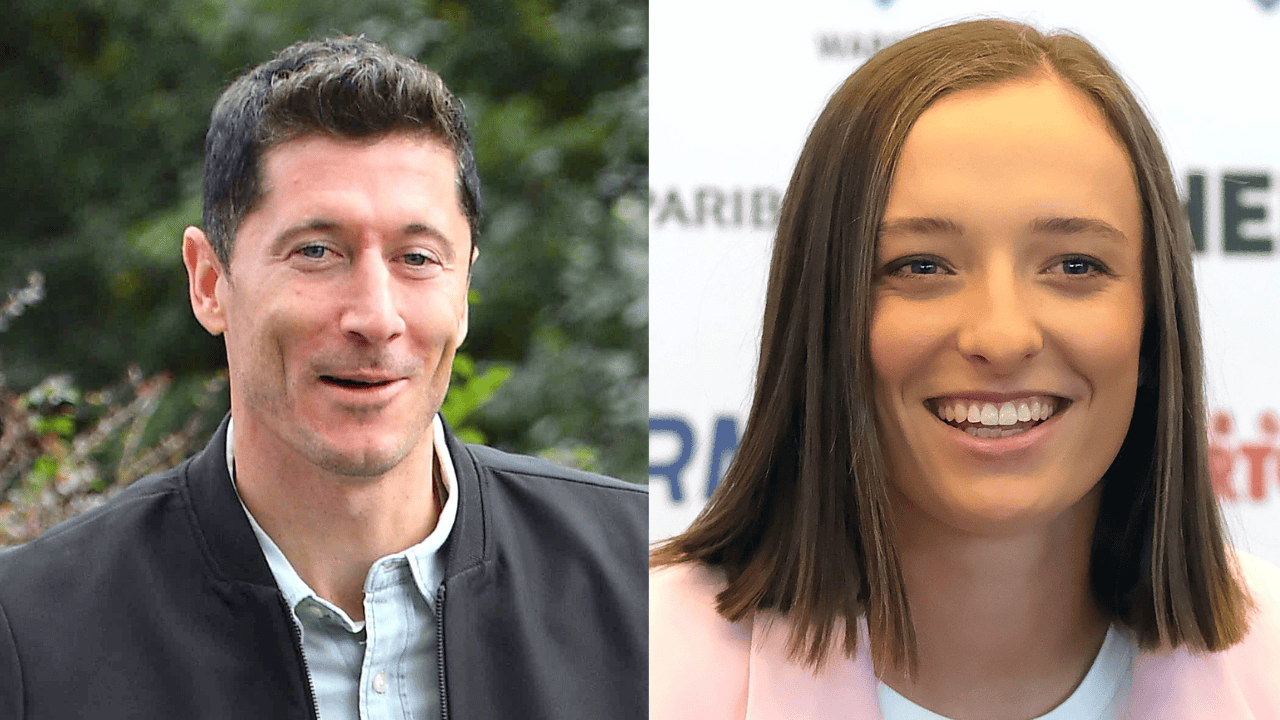 Robert Lewandowski i Iga Świątek