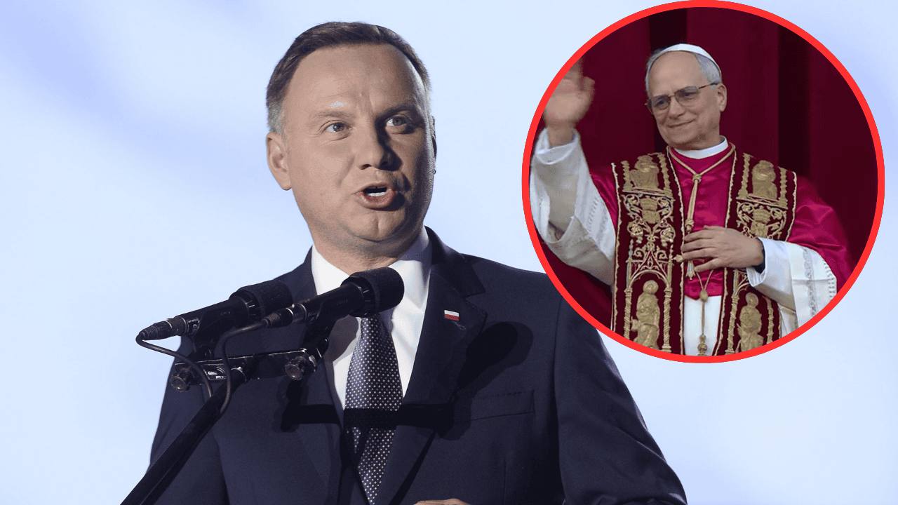 Andrzej Duda i papież Leon XIV