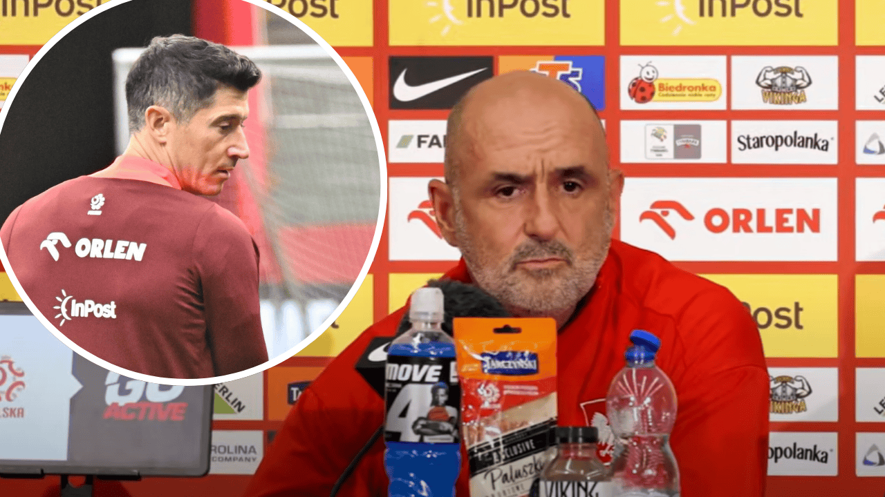Robert Lewandowski i Michał Probierz