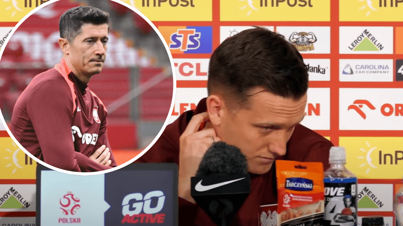 Robert Lewandowski i Piotr Zieliński