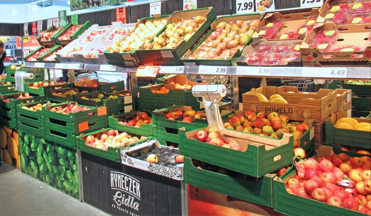 dział owoców Lidl