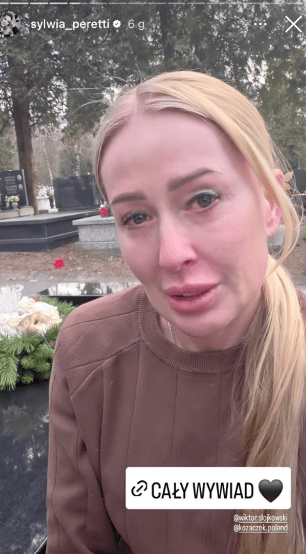 Sylwia Peretti pokazała nagranie znad grobu. Wydarzyło się coś niezwykłego