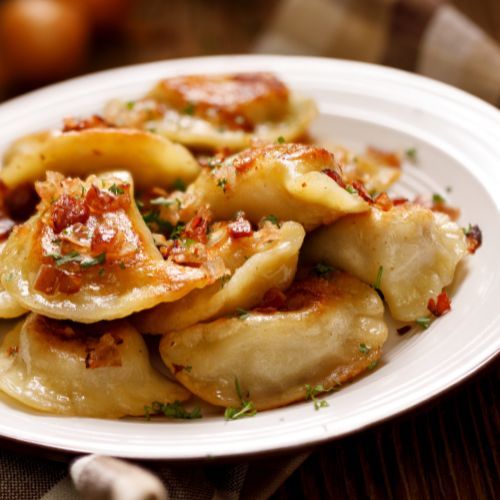 Pierogi z kurkami od Karola Okrasy. Zachwyty gwarantowane