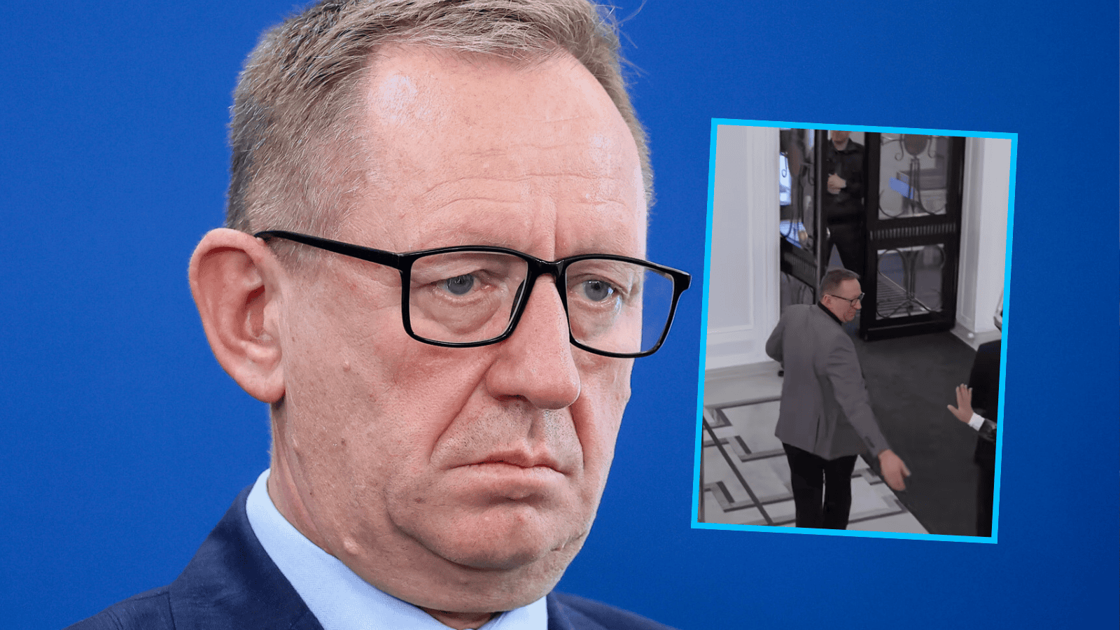 Polityk PiS próbował uniknąć rozmowy z TVP. Nagle wpadł na kobietę, wielka wpadka