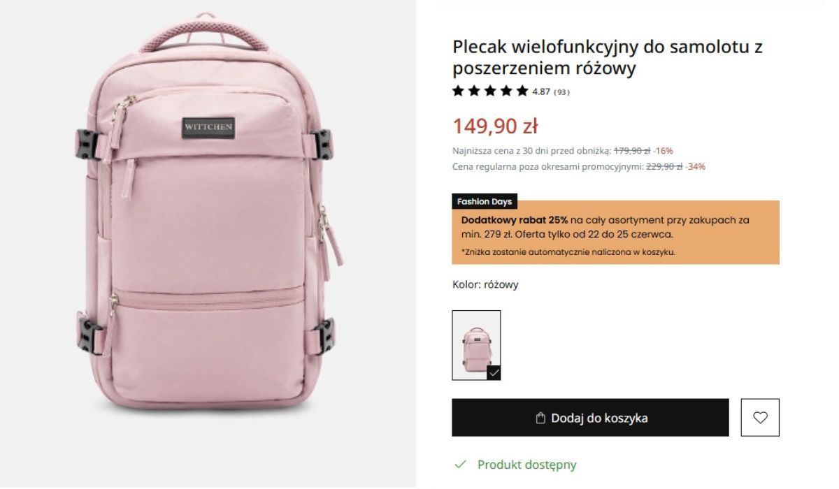 Nowość w Action. Ten plecak to mój wakacyjny sposób na tanie podróżowanie. W Wittchen 2 razy drożej
