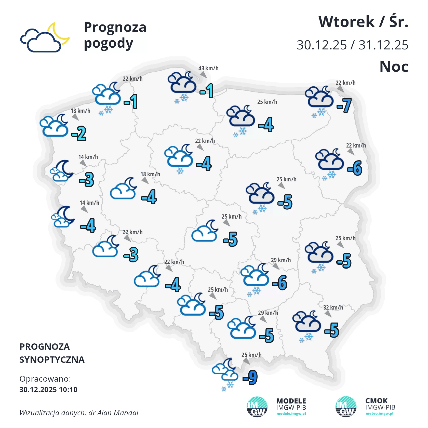IMGW pilnie aktualizuje alerty. W prognozach na styczeń tęgi mróz i zamiecie śnieżne