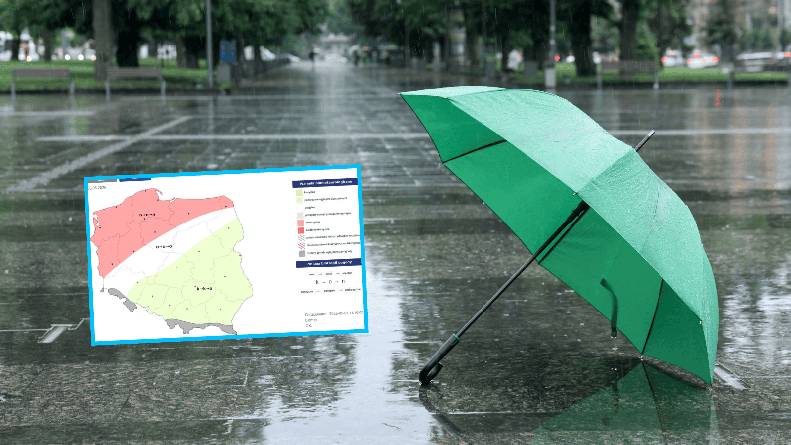 Pogoda w Polsce 5 maja, fot. IMGW-PIB METEO POLSKA/X, Canva