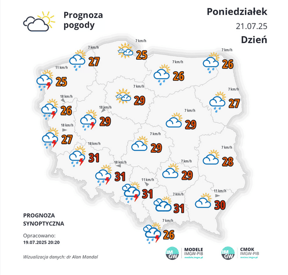 Dwa zagrożenia pogodowe dotrą do Polski z Niemiec. Zacznie się już 21 lipca