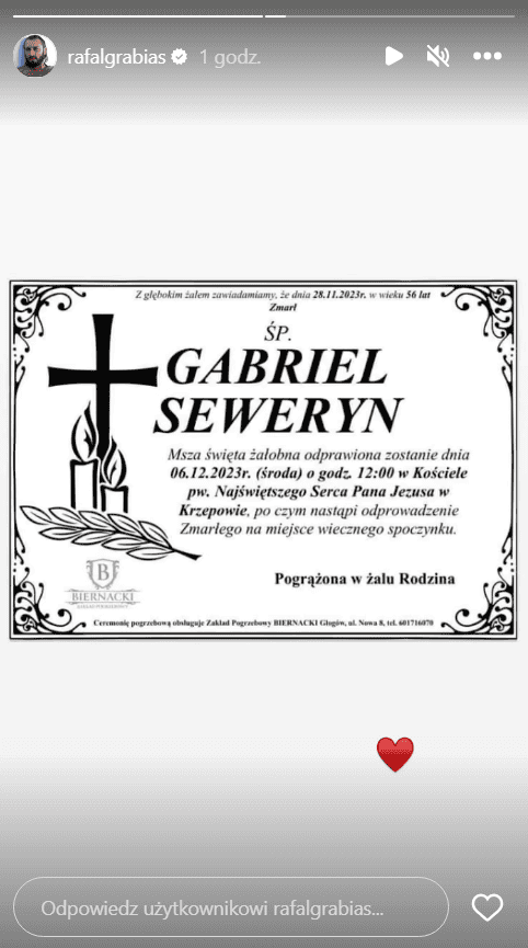 pogrzeb Gabriela Seweryna