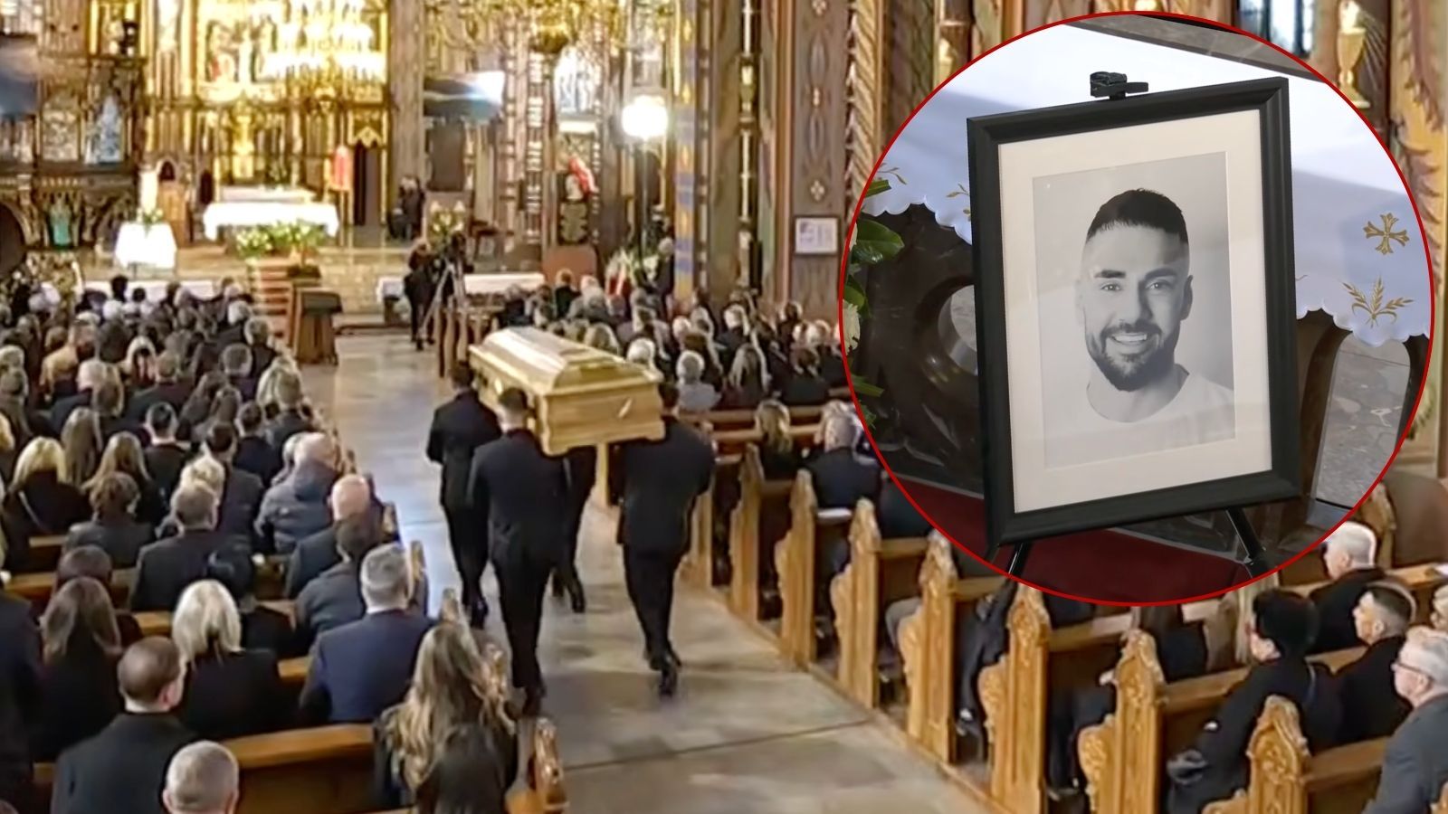 Pogrzeb Łukasza Litewki. Podczas wniesienia trumny rozległy się poruszające okrzyki