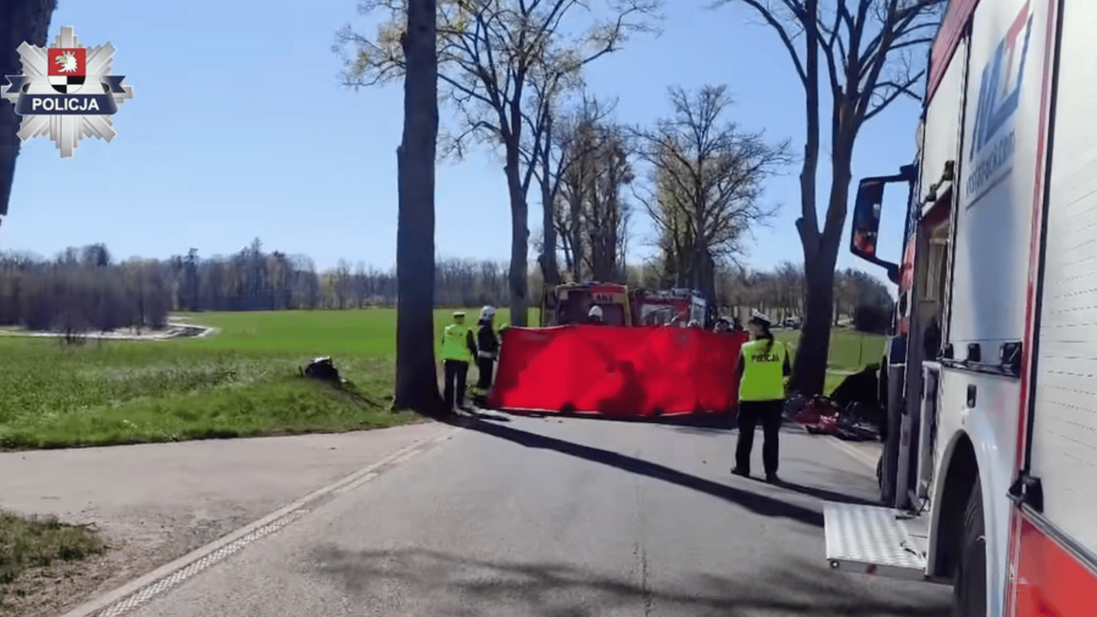 Wypadek, fot. Komenda Wojewódzka Policji w Olsztynie/Facebook