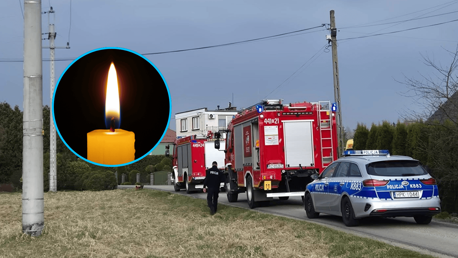 fot. OSP KSRG Harklowa/Facebook, Canva