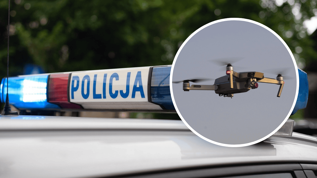 Policja, dron