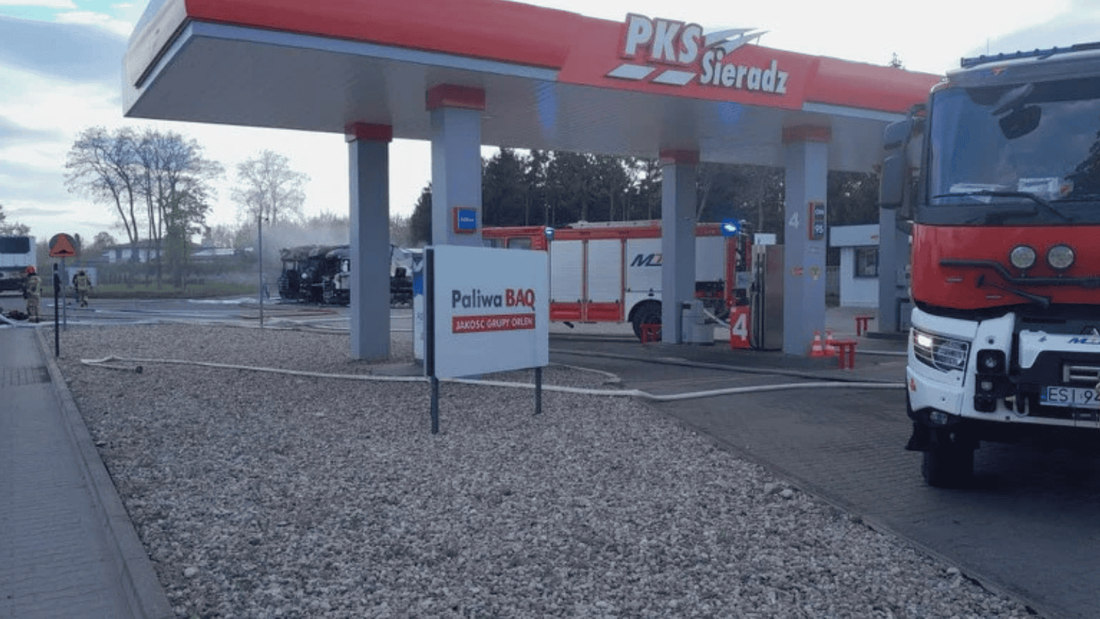 Pożar 5 ciężarówek w polskiej miejscowości. Zdarzenie blisko kluczowej infrastruktury
