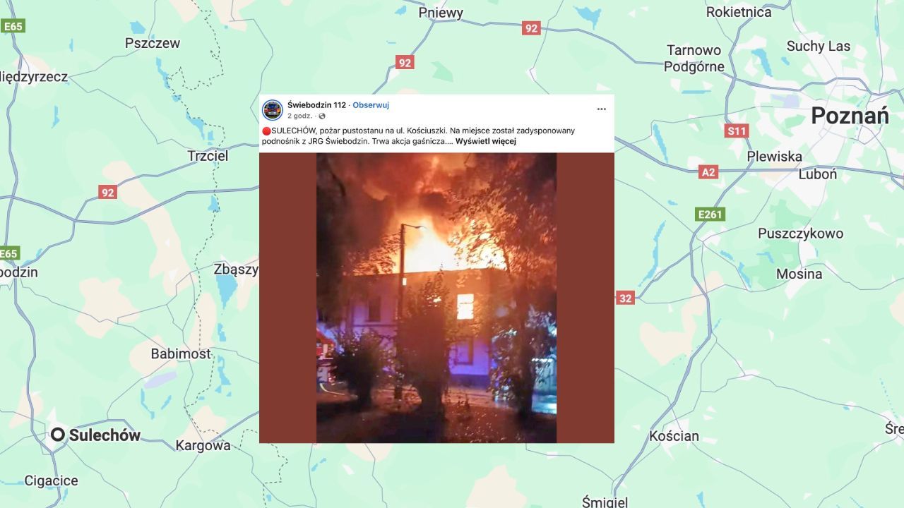 Pożar fabryki w polskim mieście. Zawalił się dach, w środku ludzie