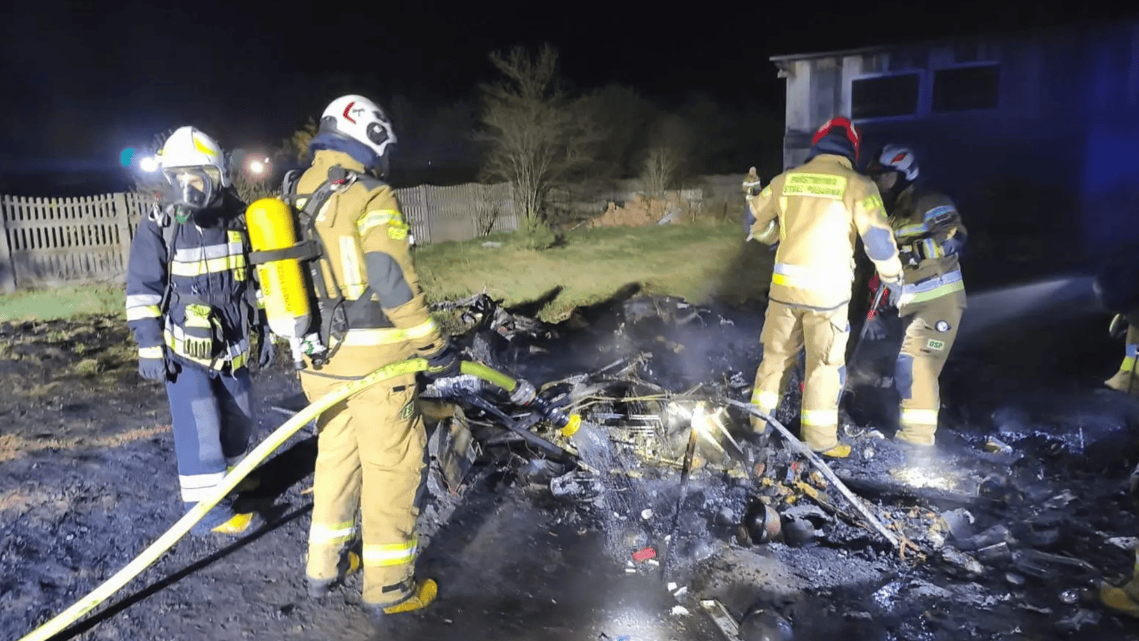 Pożar, fot. KP PSP Nowy Dwór Mazowiecki