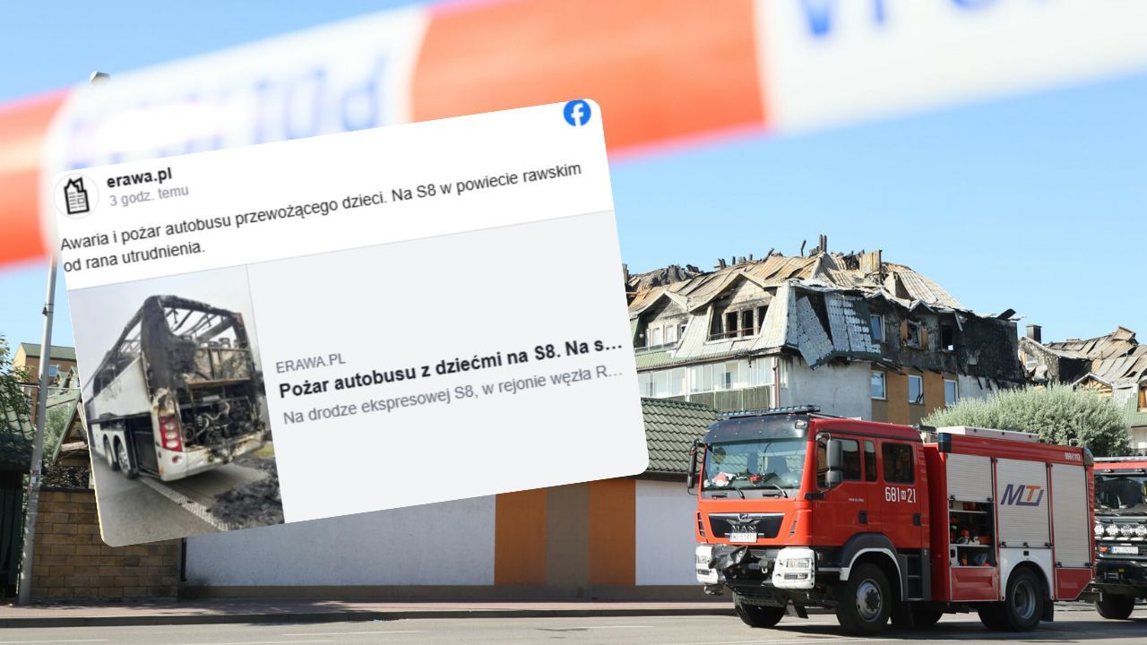Autokar w ogniu, w środku 52 dzieci. Dramatyczne sceny na polskiej trasie