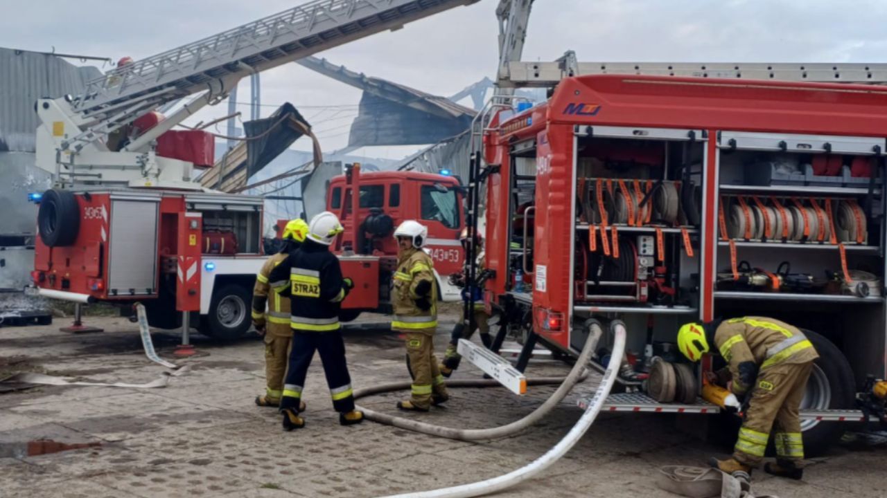pożar na Pomorzu 