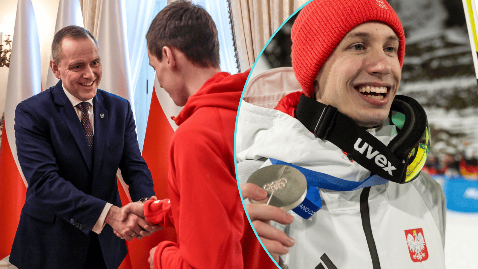 Tomasiak wręczył to Nawrockiemu po powrocie z igrzysk. Reakcja prezydenta mówi wiele, jest nagranie