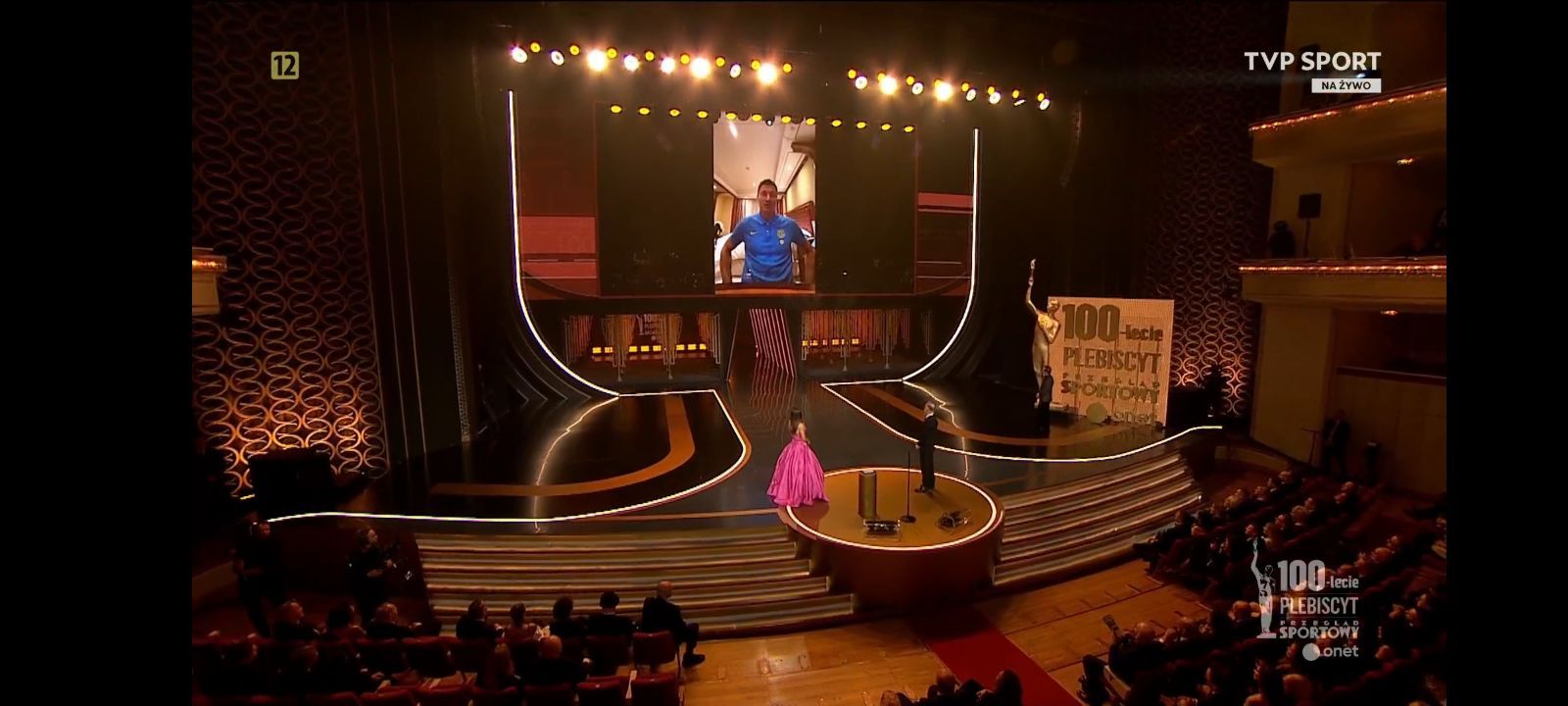 Nagrodę w jego imieniu odebrała Anna Lewandowska. Nagle padły zaskakujące słowa