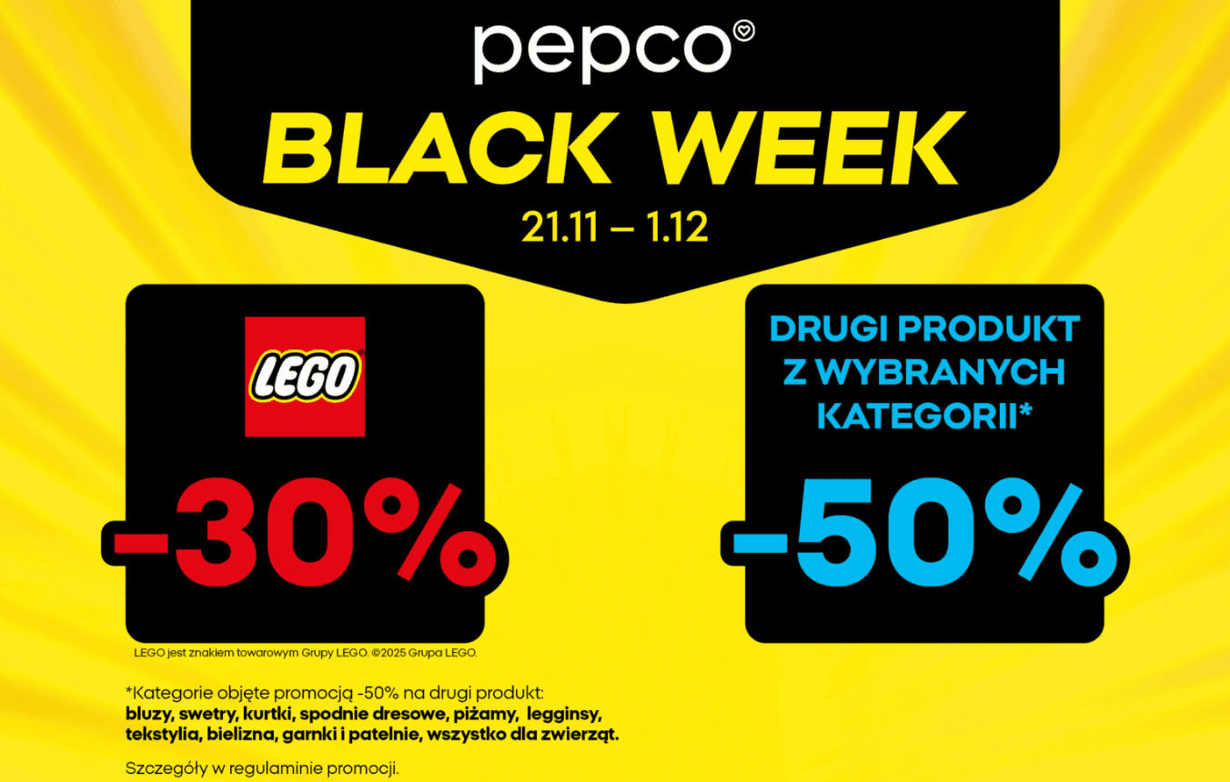 Pepco już szaleje. Świąteczne okazje i wyprzedaż na Black Week. Można brać bez limitu