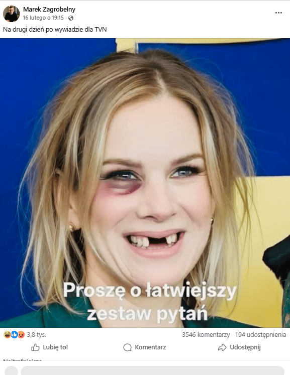 Były radny PiS wrzucił przeróbkę z Martą Nawrocką. Internauci wściekli: "To już jest świństwo!"