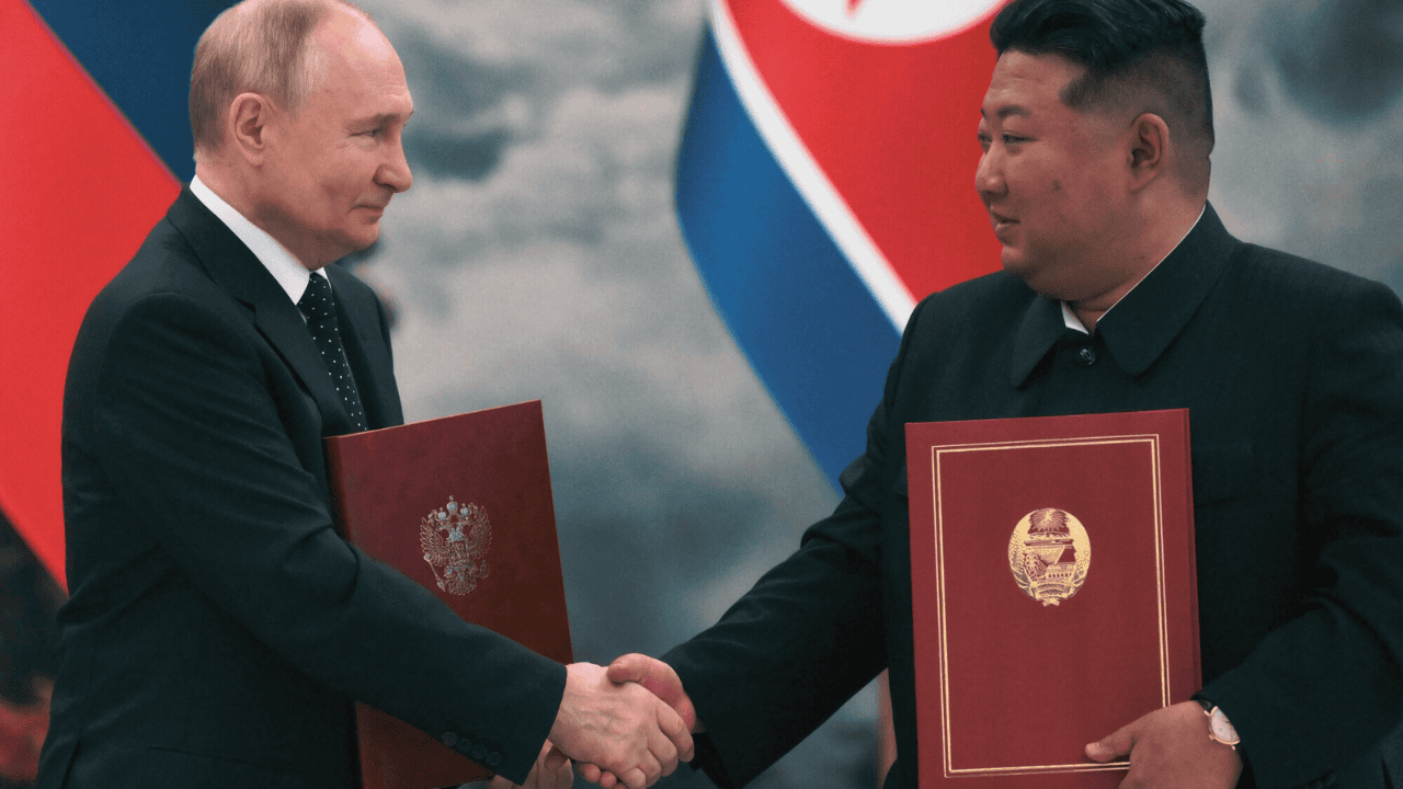 Putin i Kim Dzong Un