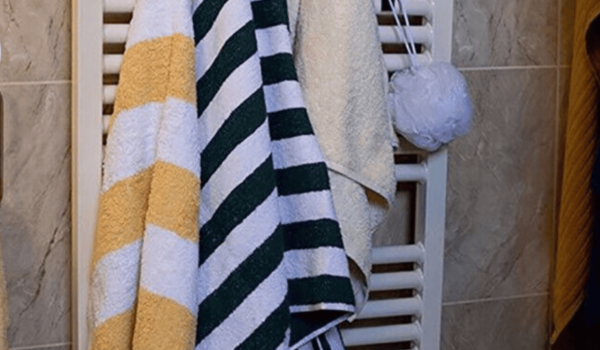 ręczniki na grzejniku