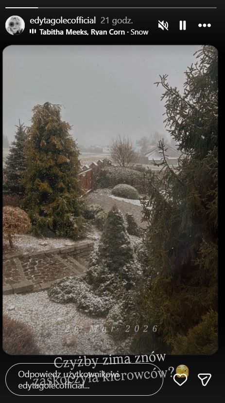 Wszystkich zamurowało po wpisie Edyty Golec. O tej porze nikt się tego nie spodziewał