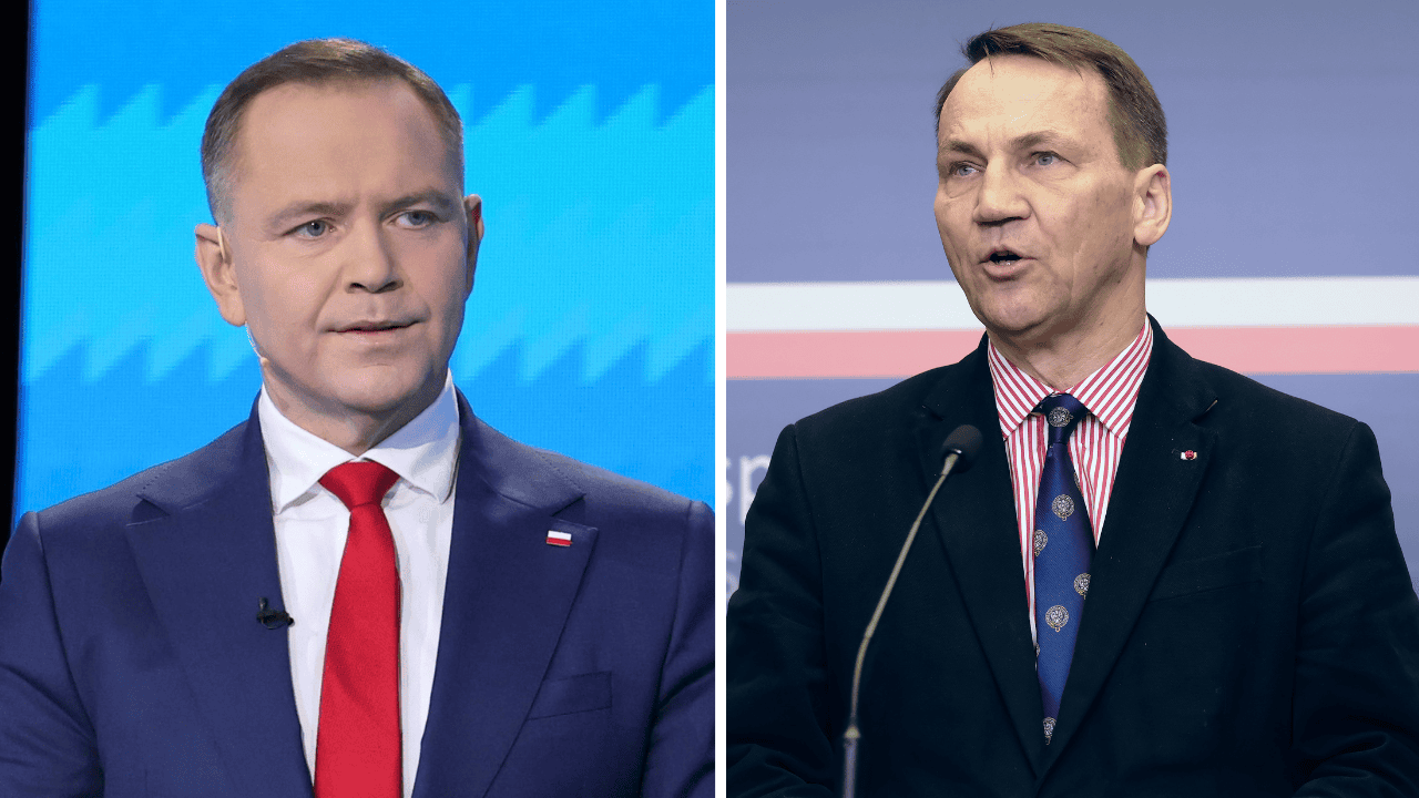 Sikorski nie poleci do USA razem z Nawrockim. "Nie został zaproszony na pokład"