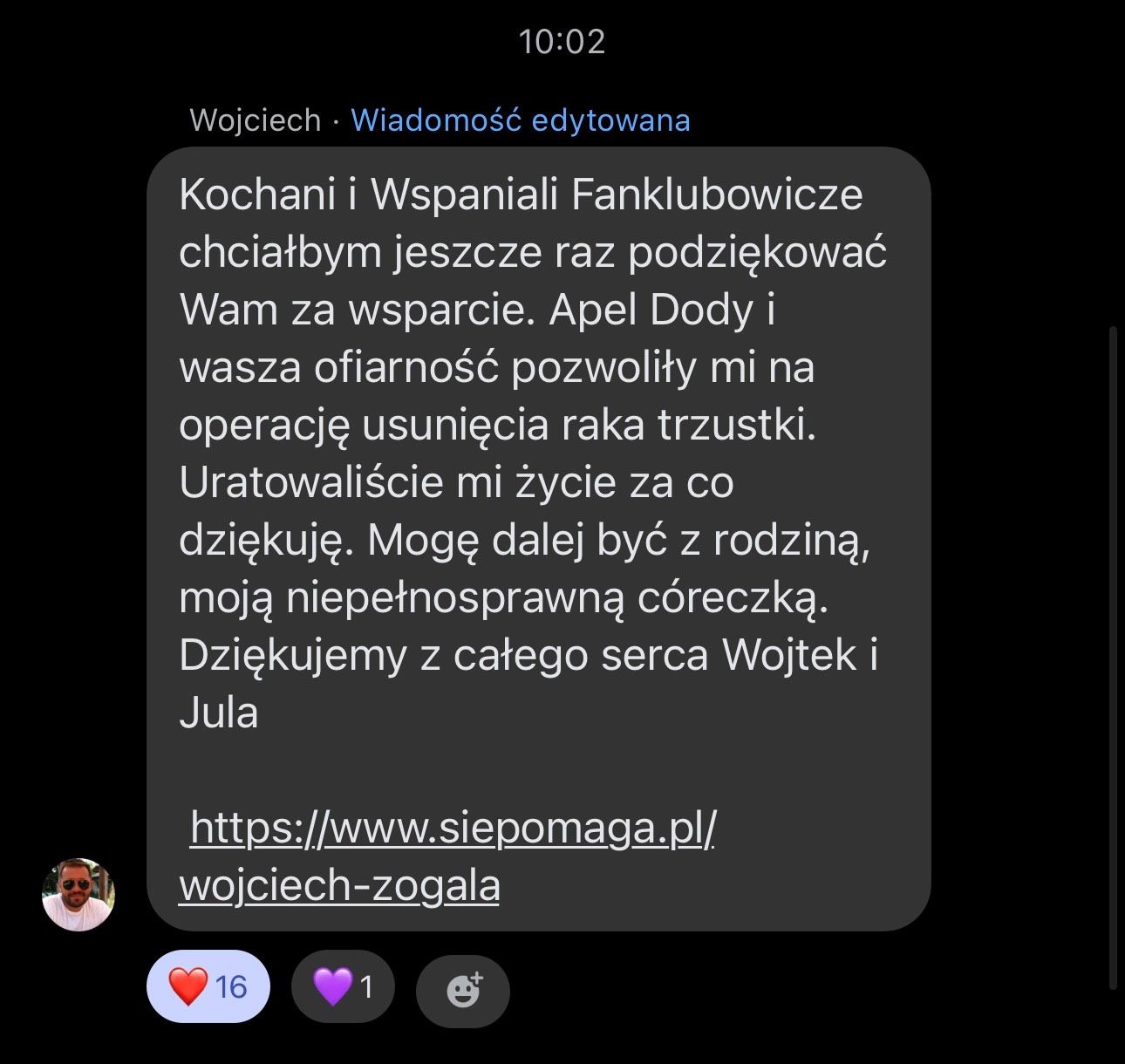 Doda uratowała życie scenografa. Ta historia wyciska łzy