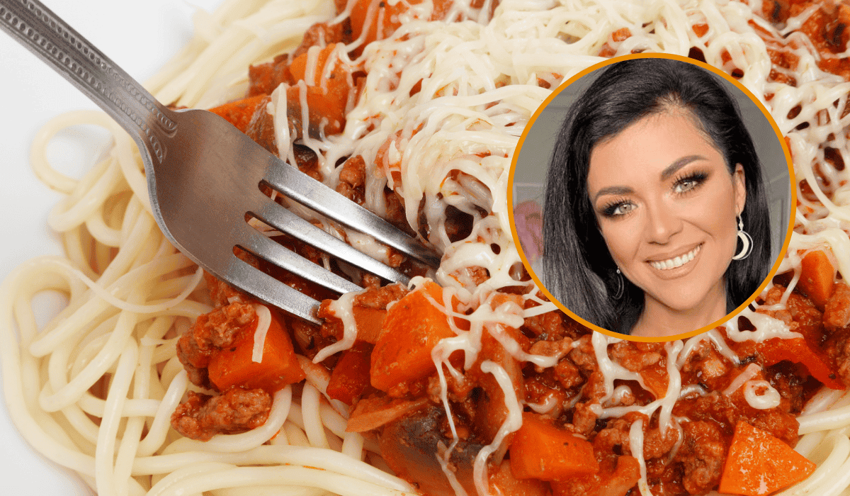 spaghetti według pomysłu Katarzyny Cichopek