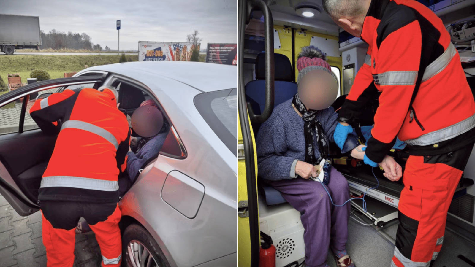 Wycieńczona, starsza kobieta na środku autostrady A1. Interweniowały służby