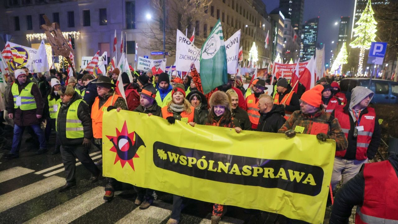 strajk rolników w Warszawie