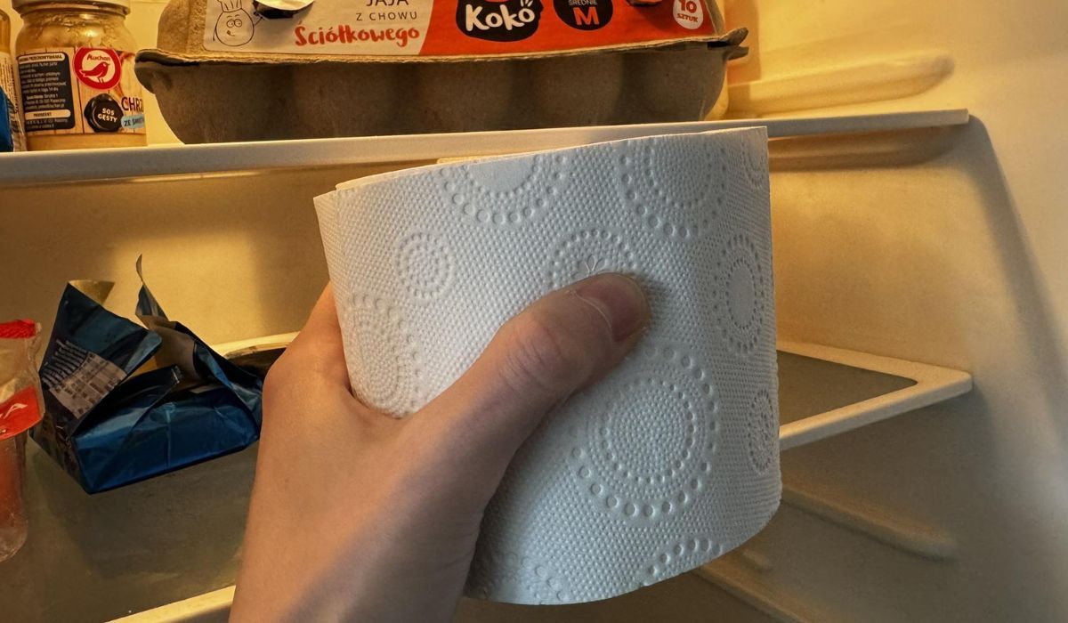 papier toaletowy w lodówce