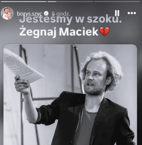 Borys Szyc w żałobie. Dramat rozegrał się nagle. "Jesteśmy w szoku. Żegnaj"