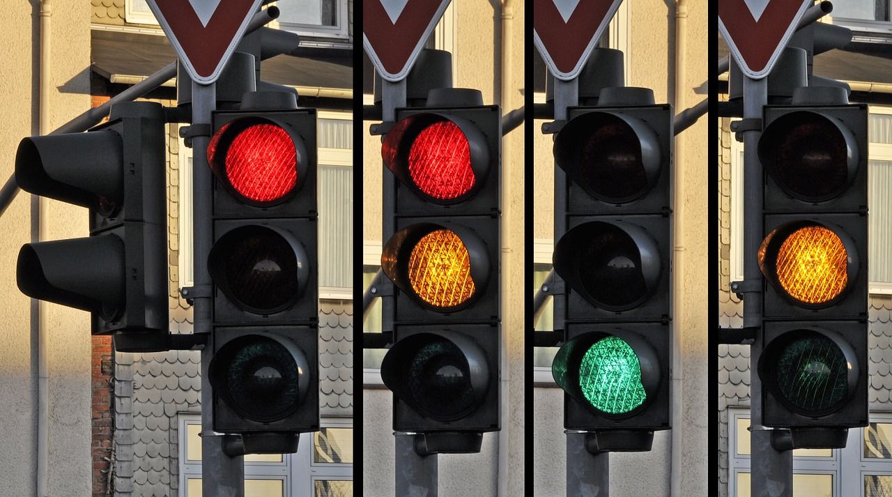 Traffic light, Sygnał, Ruch drogowy.