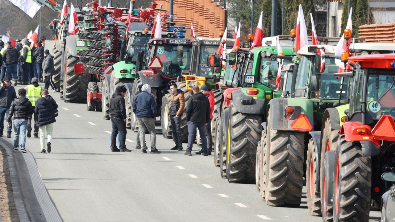 traktor, protest rolników 
