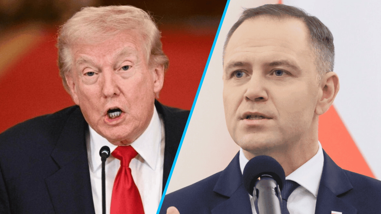 Donald Trump, Karol Nawrocki, ot. Pawel Wodzynski/East News, BRENDAN SMIALOWSKI/AFP/East News