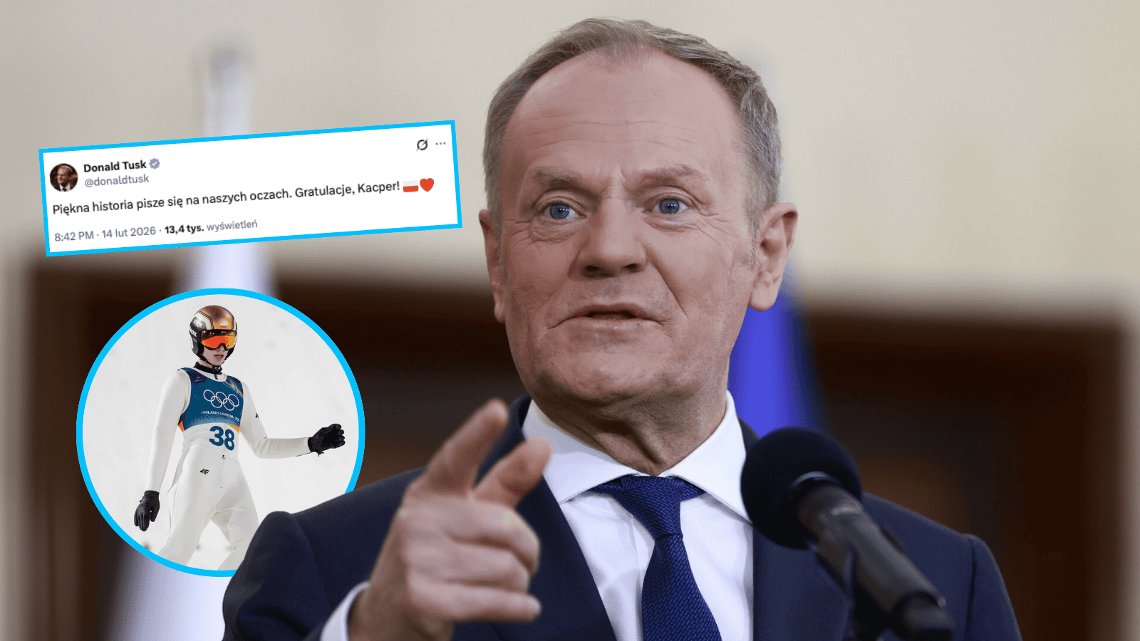 Donald Tusk, Kacper Tomasiak, fot. Filip Naumienko/REPORTER, Matthias Schrader/Associated Press/East News, Donald Tusk/X