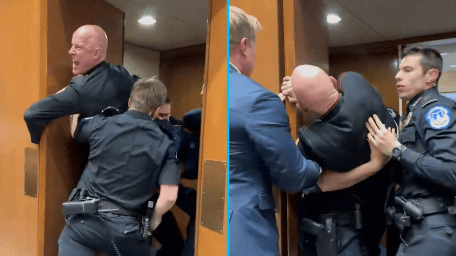 Weteran marines protestował w Kapitolu. Policja musiała użyć siły