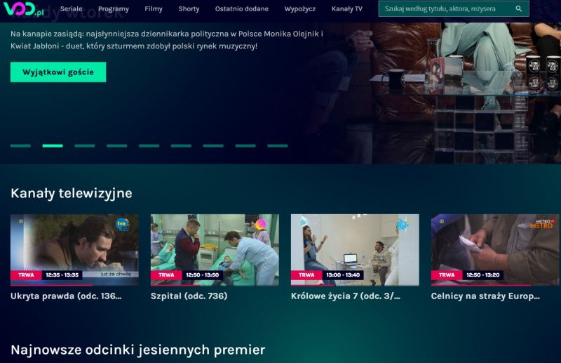vod.pl darmowe kanały telewizyjne