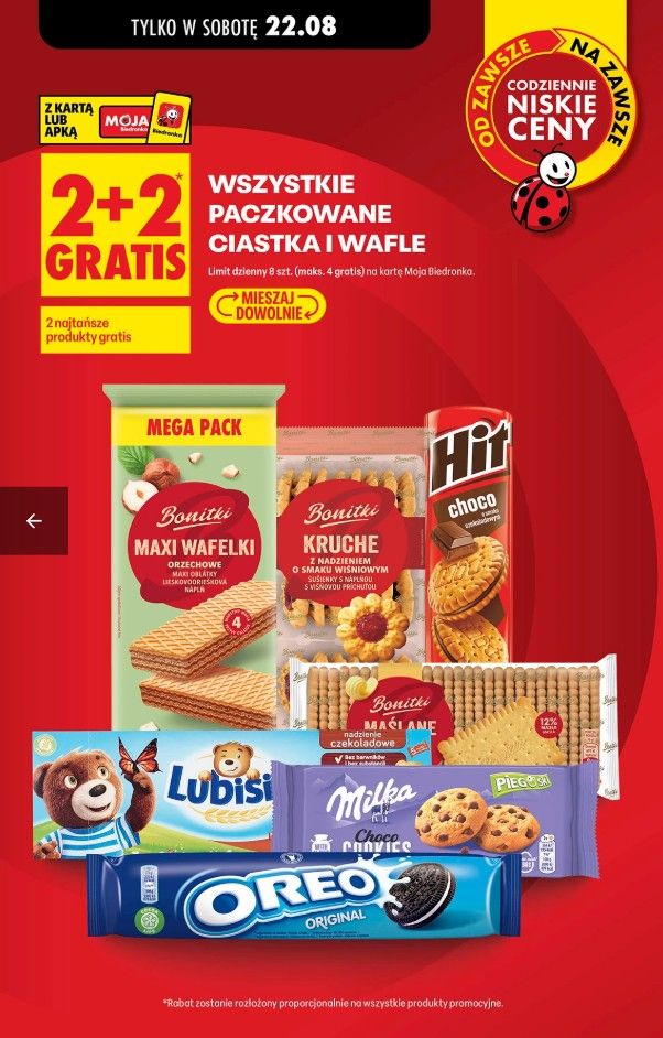 Biedronka rusza z promocjami na weekend. 2+2 gratis to dopiero początek