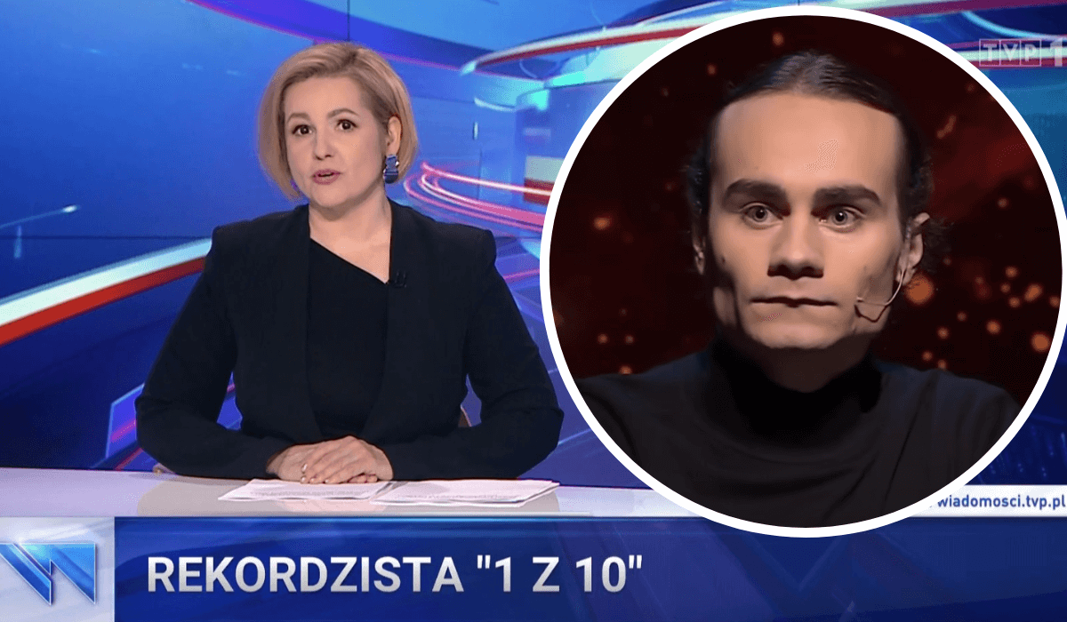 Artur Baranowski dostał propozycję od TVP, fot. kadry z "Wiadomości" i "Jeden z dziesięciu"/TVP